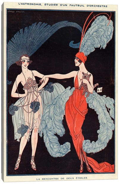 1918 La Vie Parisienne Magazine Plate Canvas Art Print - The Advertising Archives