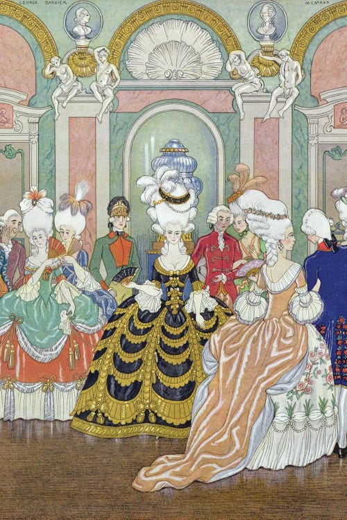 Ballroom Scene, Illustration From 'Les Liaisons Dangereuses'