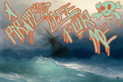 Pirates Life by 5by5collective canvas print