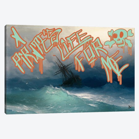 Pirates Life Canvas Print #GBC13} by 5by5collective Canvas Wall Art