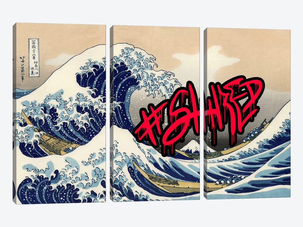 Shred by 5by5collective 3-piece Canvas Art