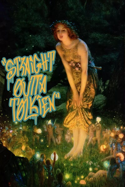 Straight Outta Tolkien by 5by5collective canvas print