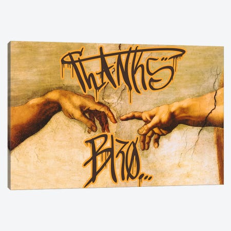 Thanks Bro Canvas Print #GBC24} by 5by5collective Canvas Artwork