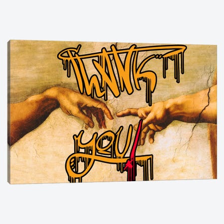 Thank You Canvas Print #GBC25} by 5by5collective Canvas Wall Art