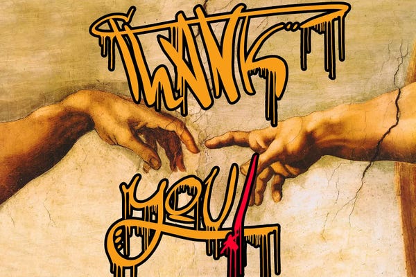 Creation Of Adam: Thank You by 5by5collective