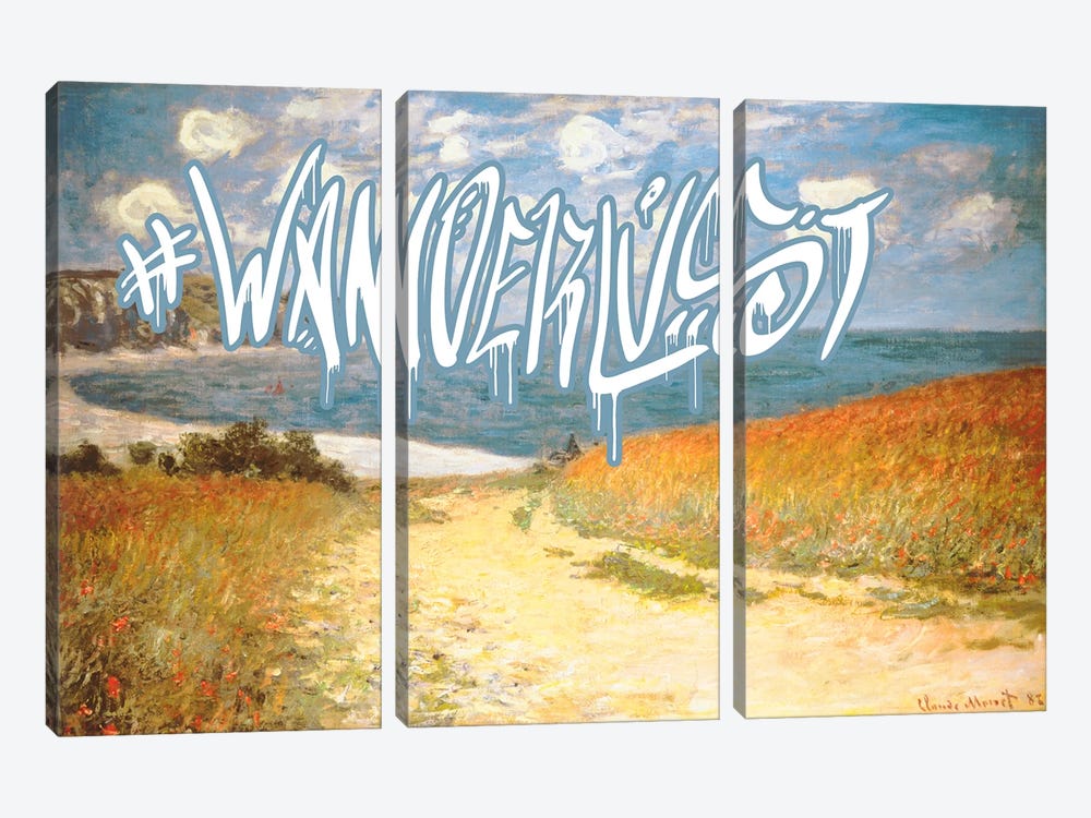 Wanderlust by 5by5collective 3-piece Canvas Print
