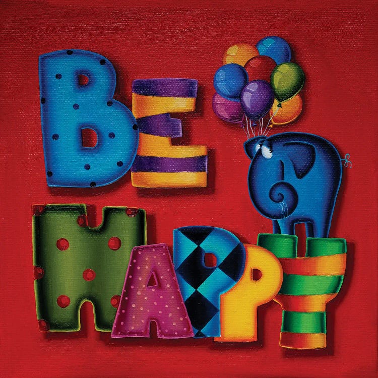 Be Happy by Gabriela Elgaafary wall art