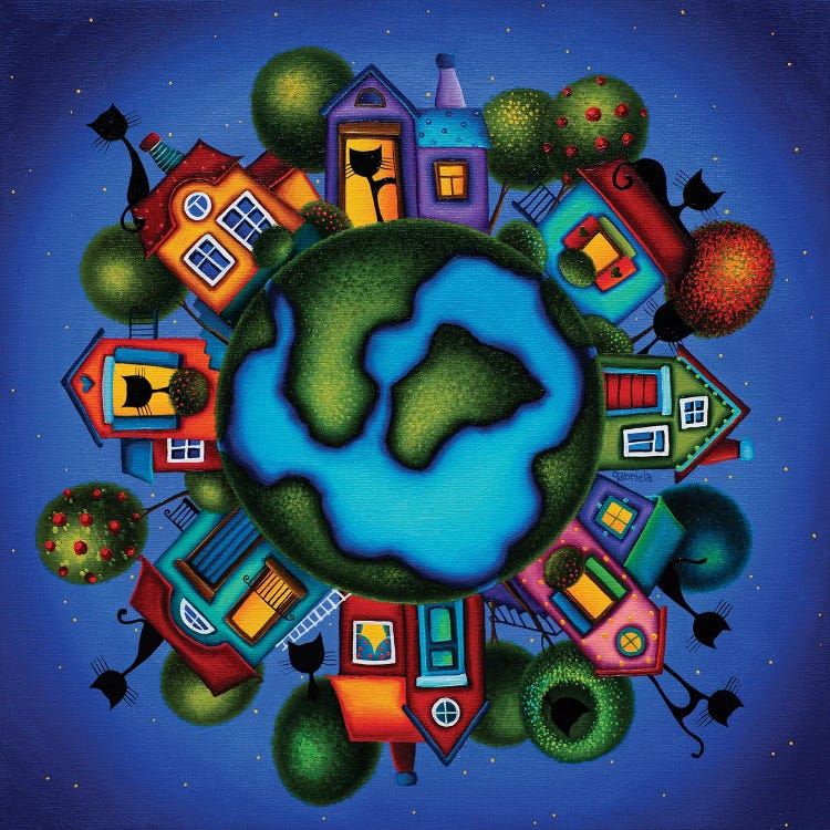 Welcome To Our Happy Place! by Gabriela Elgaafary wall art
