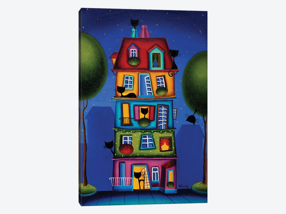 Home Where Our Story Begins by Gabriela Elgaafary 1-piece Canvas Art Print