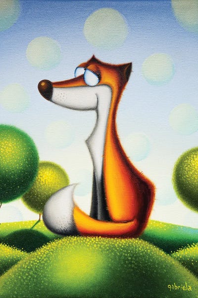 Dream Big Little Fox! by Gabriela Elgaafary canvas print