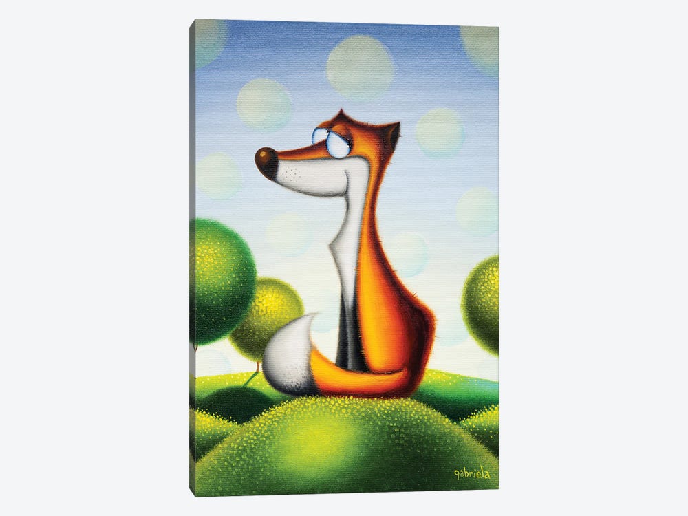 Dream Big Little Fox! by Gabriela Elgaafary 1-piece Canvas Wall Art