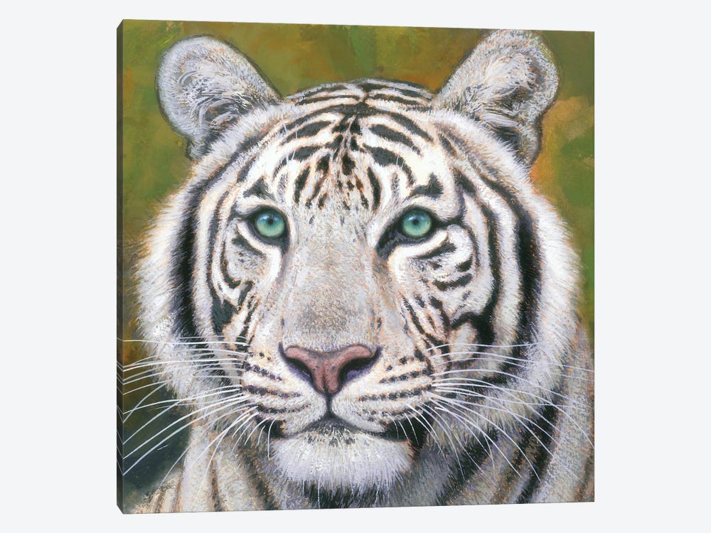 White Tiger by Gabriel Hermida 1-piece Canvas Art