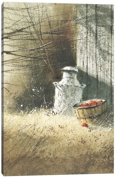 The Old Milk Can Canvas Art Print
