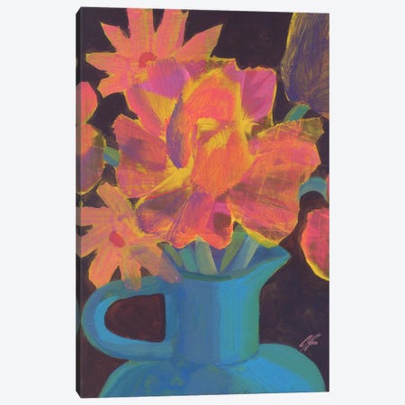 Floral Glow Canvas Print #GBK13} by Gabriella Buckingham Canvas Art
