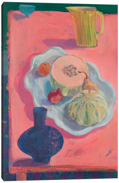 Fruit Platter Canvas Art Print - Modern Tablescapes