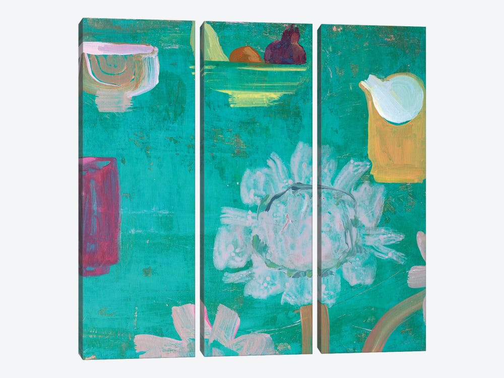The Green Table by Gabriella Buckingham 3-piece Canvas Wall Art