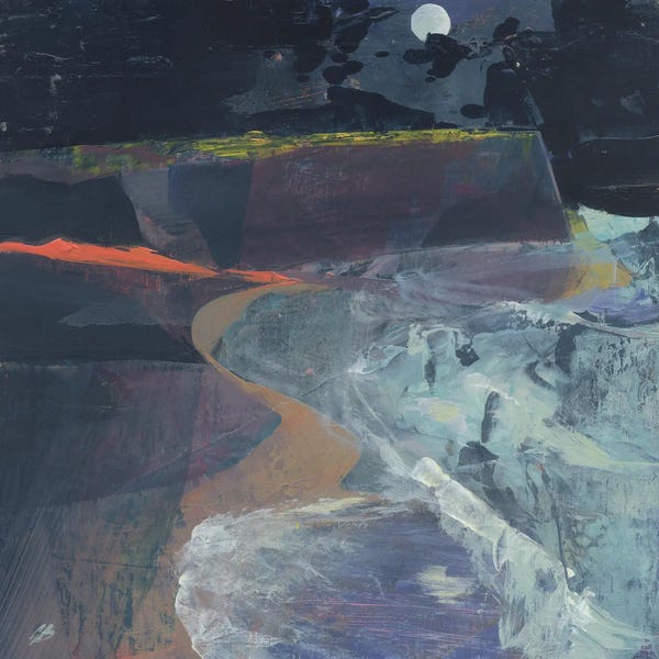 Contemporary Coastal: Moonlit Path by Gabriella Buckingham