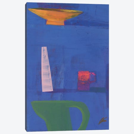 Five Vessels On Blue Canvas Print #GBK5} by Gabriella Buckingham Canvas Artwork