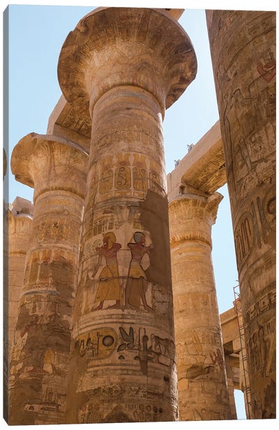 Karnark Temple Canvas Art Print - Egypt Art