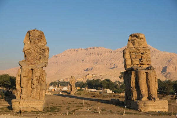 Ancient Ruins: Colossi Memnon by Gilliard Bressan