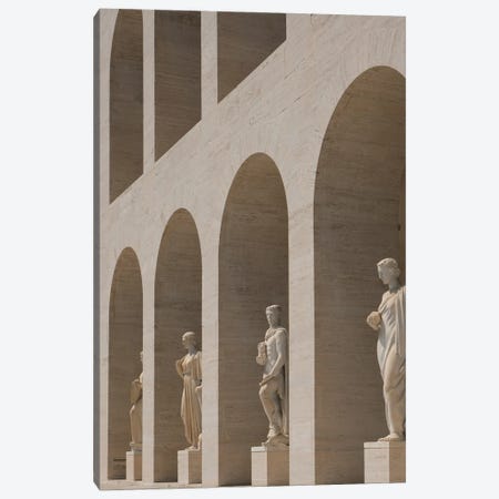 Statues And Arches Canvas Print #GBN165} by Gilliard Bressan Canvas Art