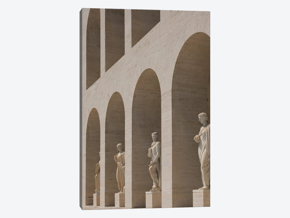 Statues And Arches by Gilliard Bressan 1-piece Canvas Art Print