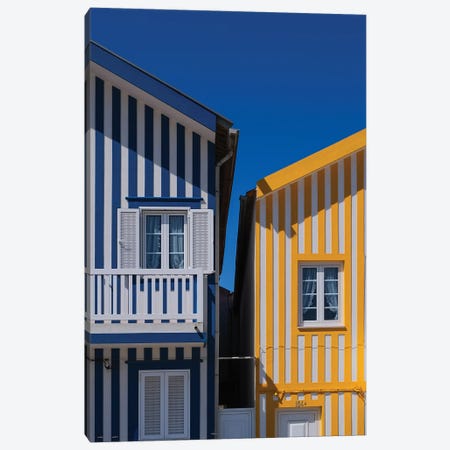 Aveiro Houses Canvas Print #GBN21} by Gilliard Bressan Canvas Artwork