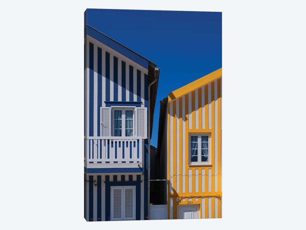 Aveiro Houses by Gilliard Bressan 1-piece Canvas Art Print