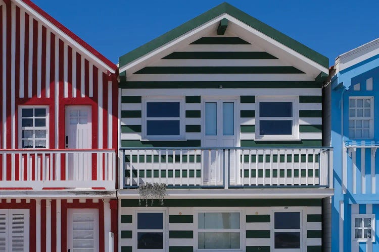 Aveiro Houses Portugal by Gilliard Bressan wall art