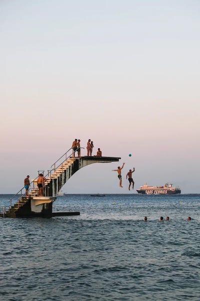 Splashdown by Gilliard Bressan framed wall art