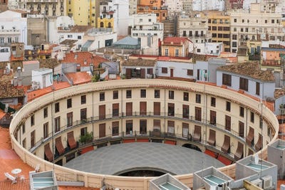 The City In Circles by Gilliard Bressan framed wall art