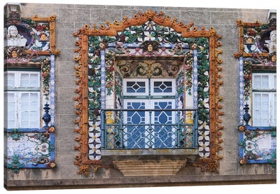 Rococo Window Canvas Art Print - Lisbon