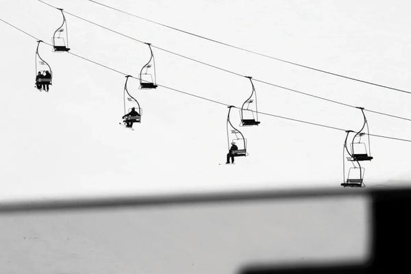 Less Is More: Ski Scene by Gilliard Bressan