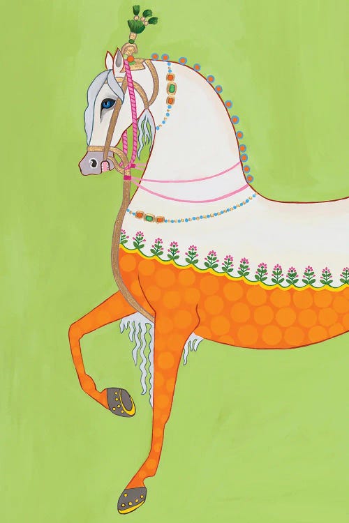 Indian Horse Left by Green Orchid Boutique wall art