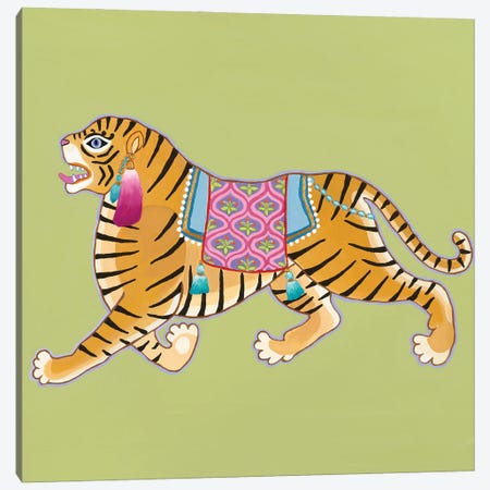 Chinoiserie Ancient Tiger III Canvas Print #GBQ8} by Green Orchid Boutique Canvas Art