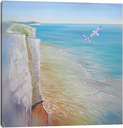 A Seaford Seascape Canvas Art Print - Gill Bustamante