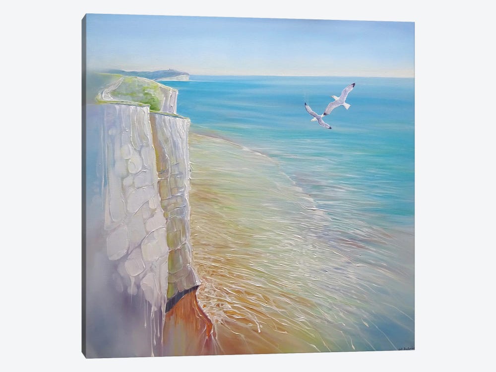 A Seaford Seascape by Gill Bustamante 1-piece Canvas Artwork