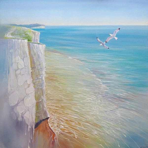 Gill Bustamante: A Seaford Seascape by Gill Bustamante