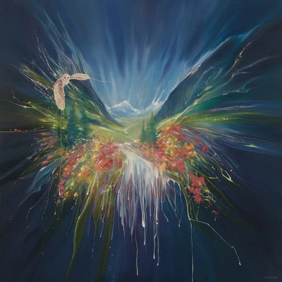 Caught In The Act by Gill Bustamante framed canvas print