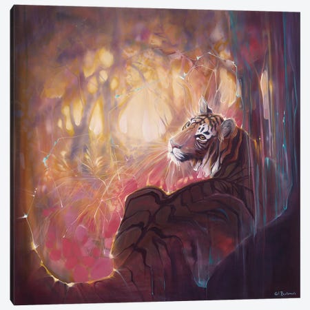 Spellbound Tigress Canvas Print #GBU114} by Gill Bustamante Canvas Art Print