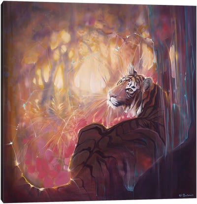 Spellbound Tigress Canvas Art Print - Gill Bustamante