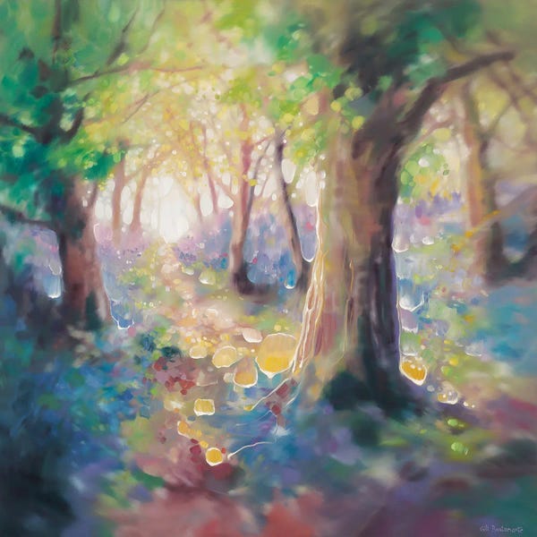 Gill Bustamante: April Explodes, A Magical Bluebell Wood by Gill Bustamante