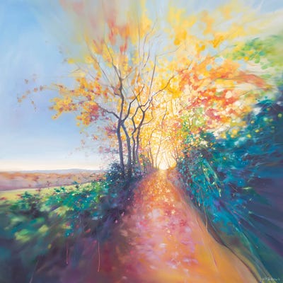 The Truth Calls, A Woodland Path Adventure by Gill Bustamante framed canvas print