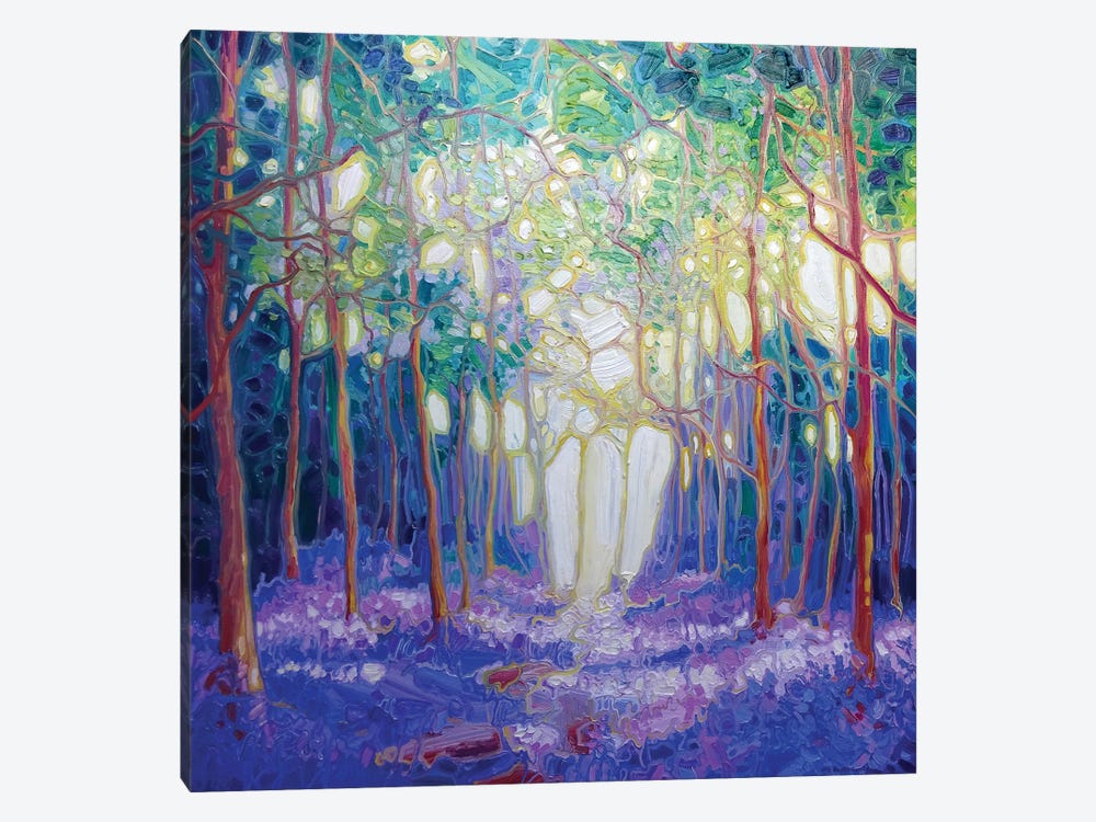 Escape Through The Bluebell Wood by Gill Bustamante 1-piece Canvas Artwork