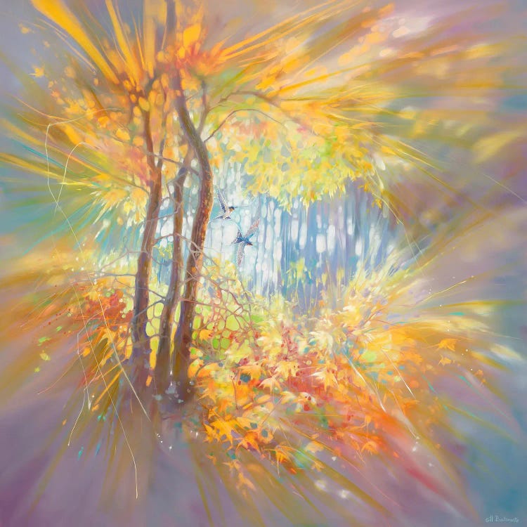 Somewhere In An Autumn Clearing by Gill Bustamante wall art