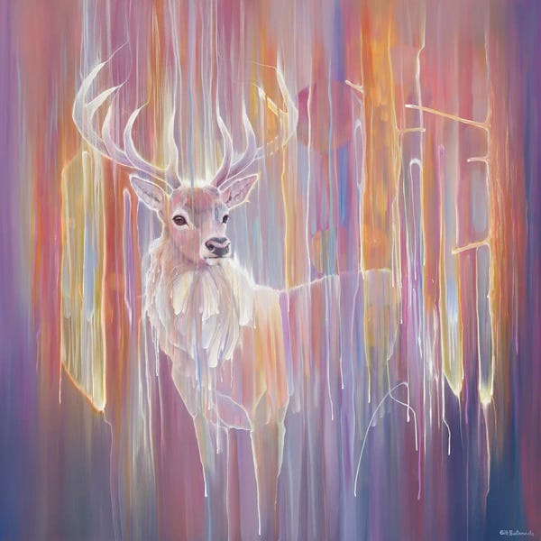 Gill Bustamante: Stag Matierializing by Gill Bustamante