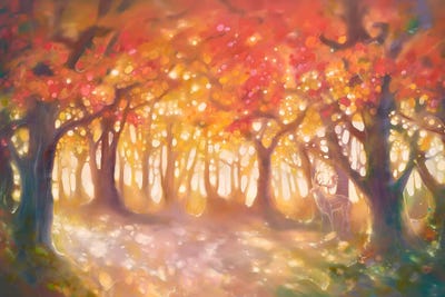 Autumn Shade by Gill Bustamante framed canvas print