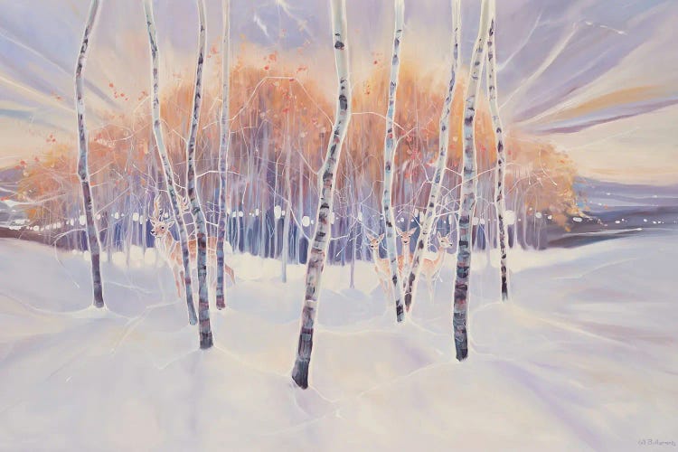 South Downs Winter by Gill Bustamante wall art