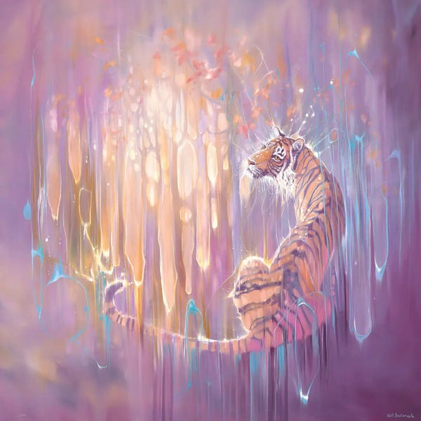 Gill Bustamante: Tiger In The Purple Ether by Gill Bustamante