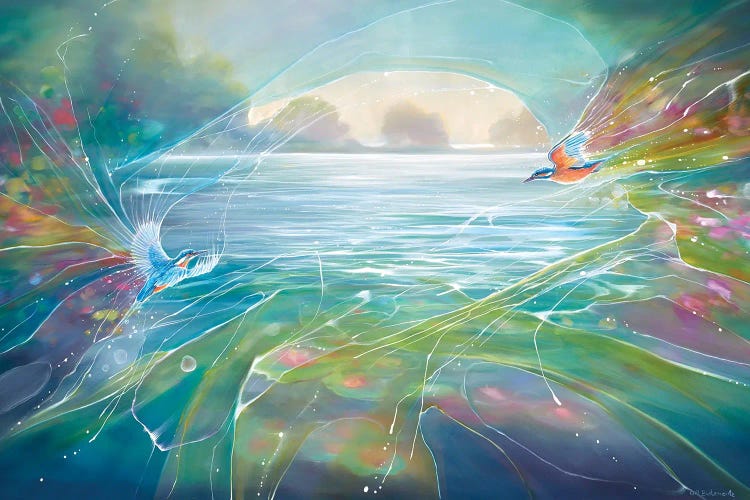 Destiny Unfolds A Kingfisher Romance by Gill Bustamante wall art